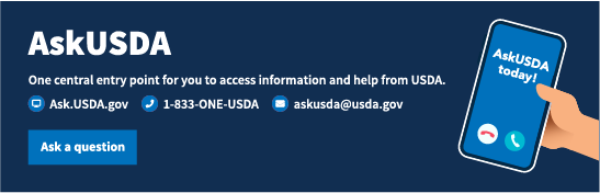 Access information and help from USDA