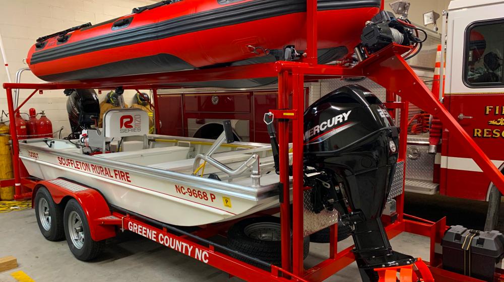 USDA provided a grant 0f $31,500 to assist in purchasing and outfit of a new rescue boat for Scuffleton. The town will use the boat to assist in water rescue in its home county and the surrounding areas.