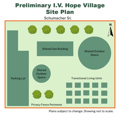 Preliminary Site Plan for I.V. Hope Village
