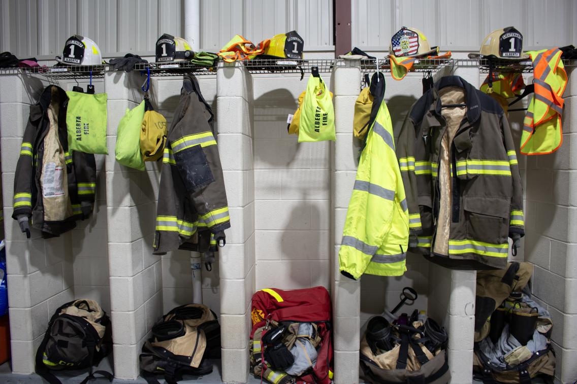 Alberta VFD fire gear