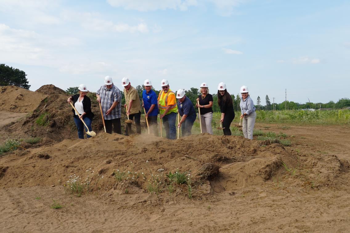 USDA Rural Development Celebrating a Wastewater Treatment Facility Groundbreaking in Chetek, Wisconsin