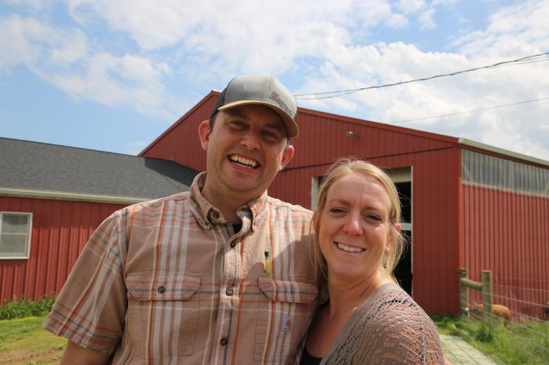 Ben and Kelsey Barnett have been farming in Franklin County, Pennsylvania for seven years. Following the pandemic and rising costs they decided to pivot their farming operation from boarding horses to dairy and cow breeding services. Like many farmers they decided to invest in his farm through the Rural Energy for America program. The project is expected to save the farm approximately $5,500 per year and will replace 50,148 kWh per year, enough to power four homes.