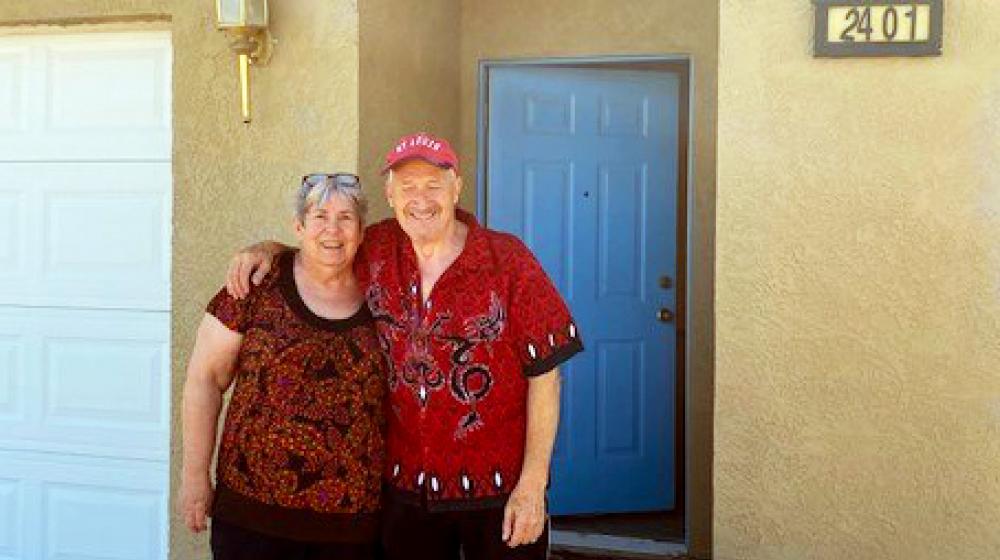 Retirees Sandra and Daniel purchased their first home in Pahrump, Nev., with an affordable USDA mortgage loan.