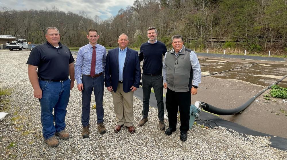 Stakeholders at West Portsmouth, Ohio, wastewater treatment plant. 