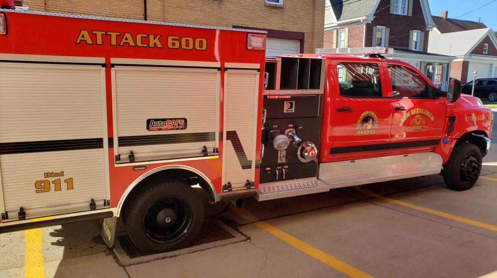 The New Bethlehem Fire Company in New Bethlehem, Pa., received a $196,700 Community Facilities (CF) Direct Loan and $105,800 CF grant in Fiscal Year 2022 to purchase the new fire truck. 