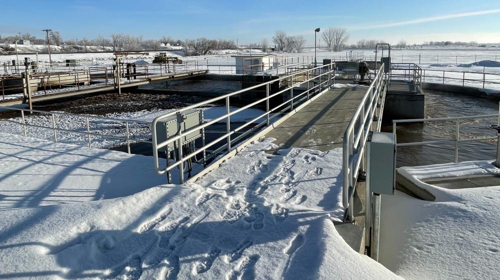 Oxidation Ditch at Poplar Wastewater Treatment Facility