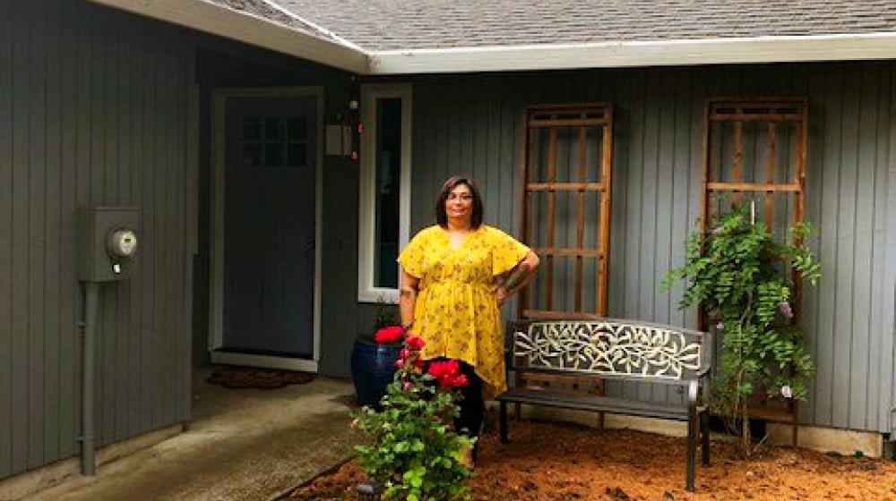 Photo: After growing up in foster care and homeless, Mendiola was finally able to purchase her first home with assistance from Rural Development.