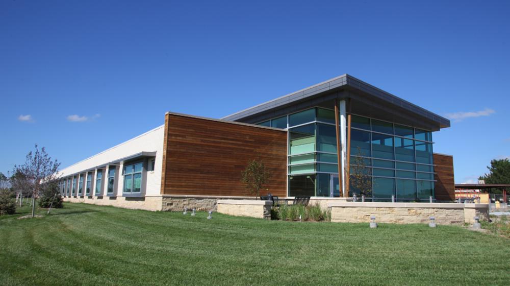 Community hospital new wing of building