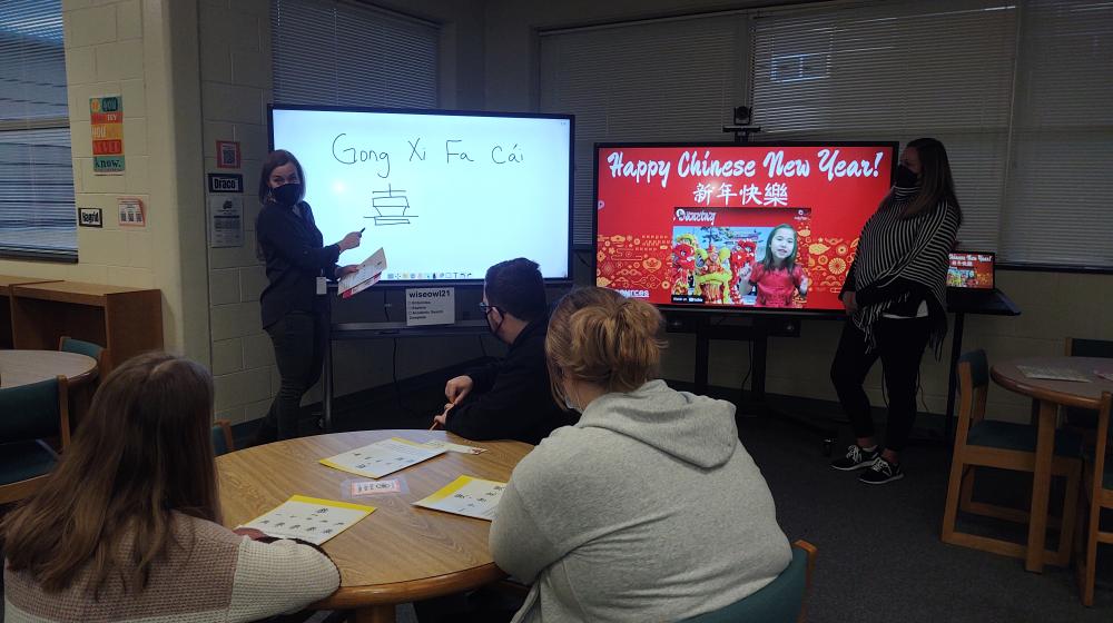 Teachers from several schools in Johnston County, NC, participate in training utilizing Distance Learning equipment purchased through USDA Rural Development. 