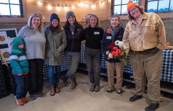Maine Flower Collective photo by Gina Bartholomew with Left to Right, Courtney Mongell, Melissa Law, Andrea Ault, Michelle Jones, Mary Lou Hoskins, Carolyn Snell