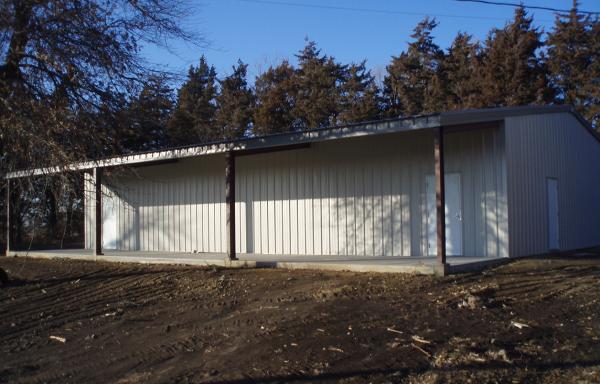 A new steel building as an addition to Historical Society Museum.